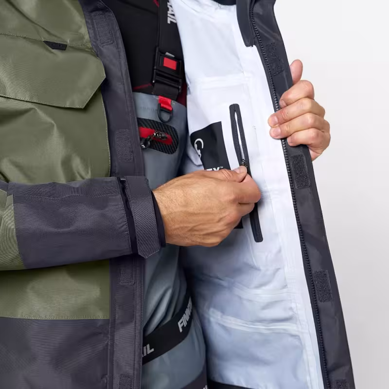 Куртка забродная мужская Finntrail Coaster 4023 Khaki, мембрана Hard-Tex, хаки, размер 48-50 (M), 170-180 см