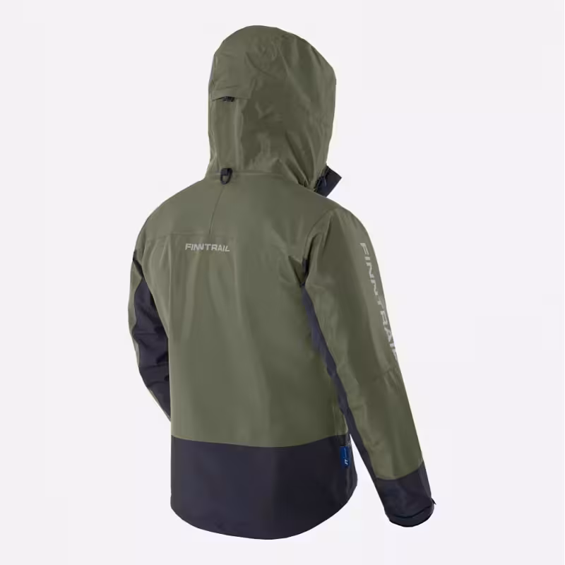 Куртка забродная мужская Finntrail Coaster 4023 Khaki, мембрана Hard-Tex, хаки, размер 62 (XXXL), 190-200 см