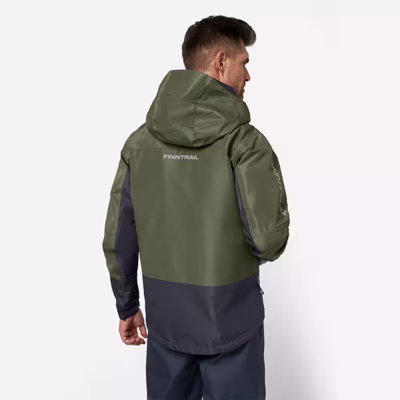 Куртка забродная мужская Finntrail Coaster 4023 Khaki, мембрана Hard-Tex, хаки, размер 62 (XXXL), 190-200 см