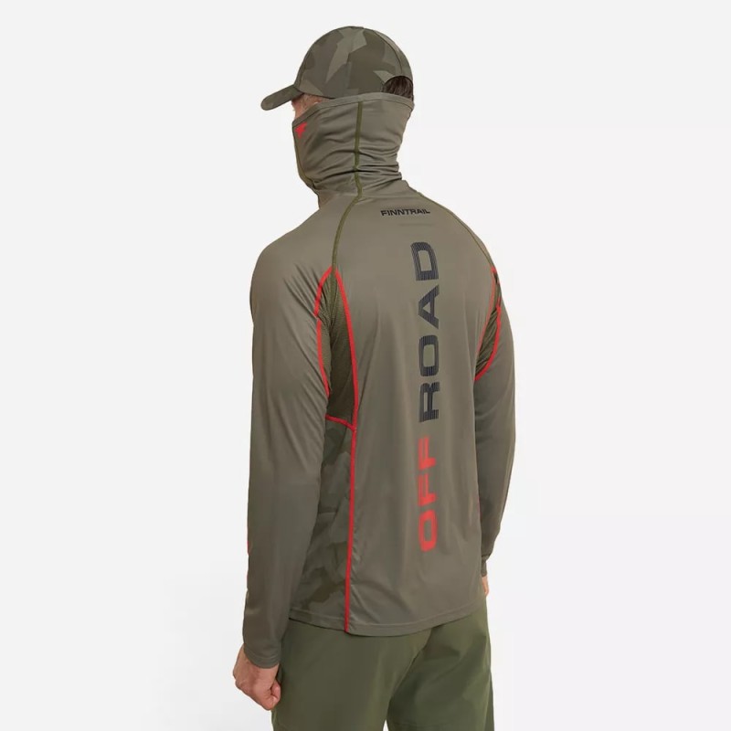 Лонгслив мужской Finntrail Vizard 6608 Khaki, полиэстер, хаки, размер 62-64 (XXXL), 190-200 см