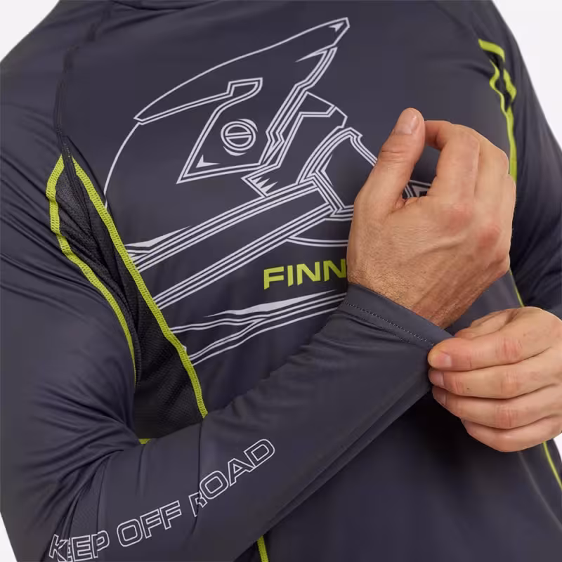 Лонгслив мужской Finntrail Vizard 6608 MiddleGre, полиэстер, серый, размер 50-52 (L), 175-185 см