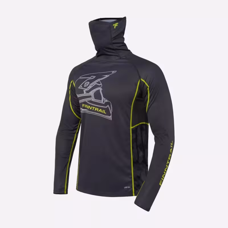 Лонгслив мужской Finntrail Vizard 6608 MiddleGre, полиэстер, серый, размер 42-44 (XS), 160-170 см