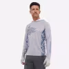 Лонгслив мужской Finntrail Wave Big Fish 6609 Grey, полиэстер, серый, размер 62-64 (XXXL), 190-200 см
