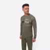 Лонгслив мужской Finntrail Wave Fish 6611 Khaki, полиэстер, хаки, размер 42-44 (XS), 160-170 см