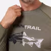 Лонгслив мужской Finntrail Wave Fish 6611 Khaki, полиэстер, хаки, размер 58-60 (XXL), 185-195 см