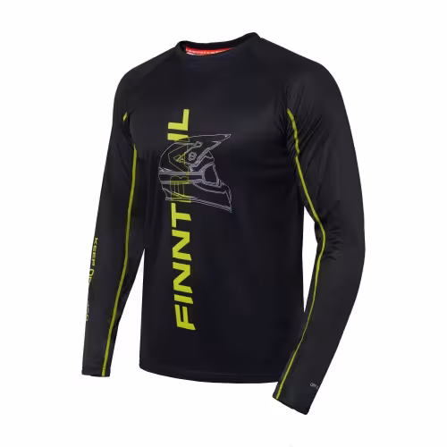 Лонгслив мужской Finntrail Wind Helmet 6610 Graphite, полиэстер, черный, размер 54-56 (XL), 180-190 см