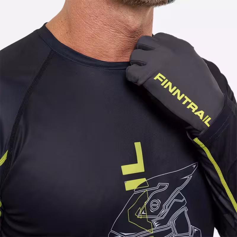 Лонгслив мужской Finntrail Wind Helmet 6610 Graphite, полиэстер, черный, размер 58-60 (XXL), 185-195 см