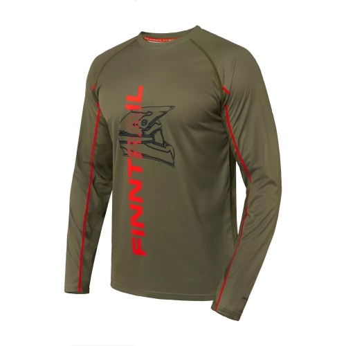 Лонгслив мужской Finntrail Wind Helmet 6610 Khaki, полиэстер, хаки, размер 44-46 (S), 165-175 см