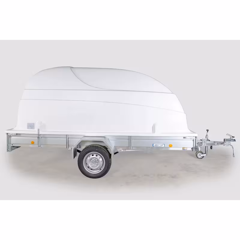 Прицеп бортовой одноосный Вектор ЛАВ 81012А Евро, высокий борт