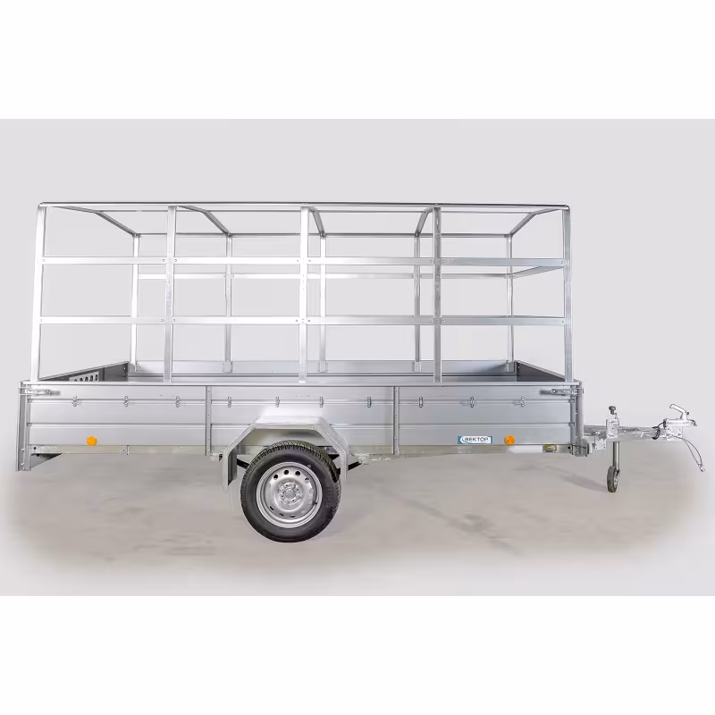 Прицеп бортовой одноосный Вектор ЛАВ 81012А Евро, высокий борт