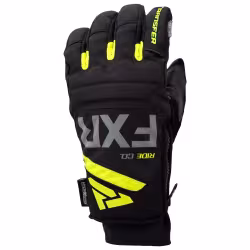 Мотоперчатки FXR Transfer, мембрана HydrX Pro, черный/салатовый, размер L