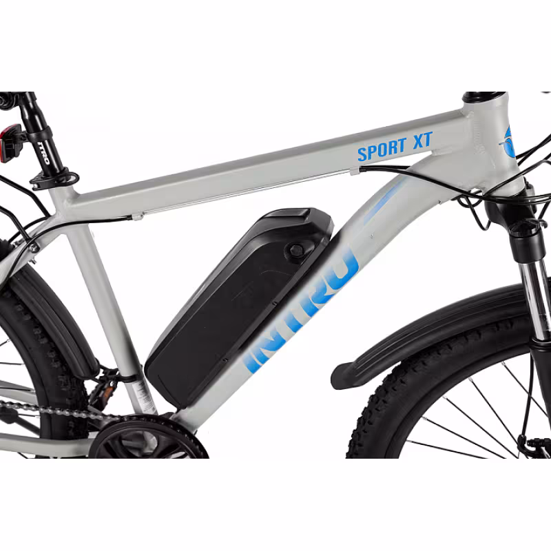 Велогибрид Eltreco Intro Sport XT, серо-синий