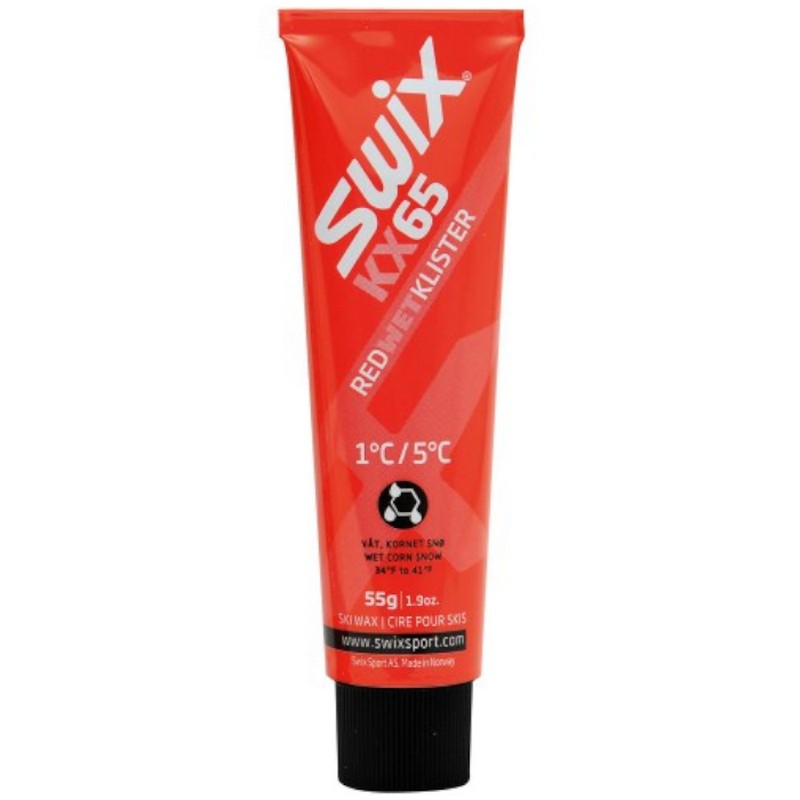 Клистер Swix KX65 Red klister, (+1...+5°С), 55 г
