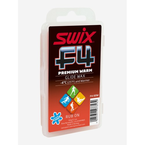 Мазь скольжения с пробкой Swix F4 F4-60W-N, 60 г
