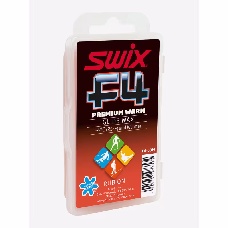 Мазь скольжения с пробкой Swix F4 F4-60W-N, 60 г