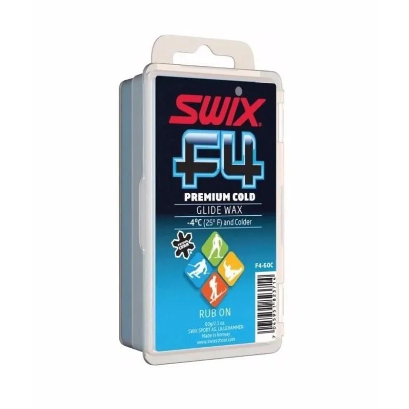 Мазь скольжения  с пробкой Swix F4 F4-60C-N, 60 г