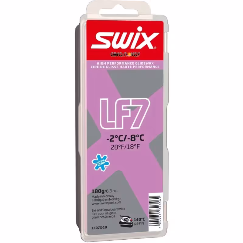Мазь скольжения с пробкой SwixLF7X Violet, низкофтористый, (-2 С -8 С), 180 г
