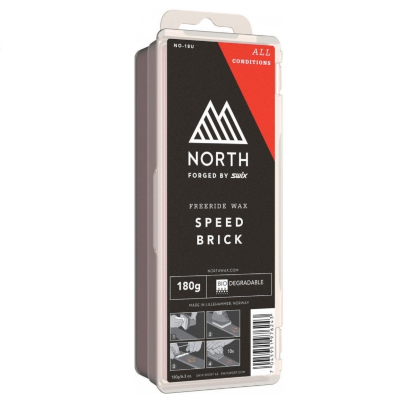 Мазь скольжения Swix NO-18U North Speed Brick Uni, универсальная, 180 г
