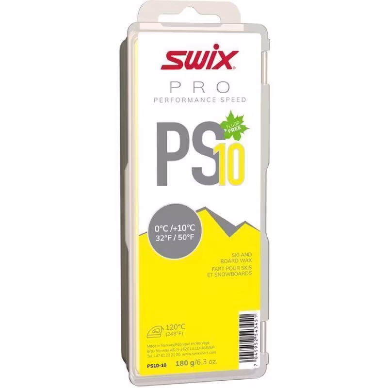Мазь скольжения Swix PS10 Yellow (0°С +10°С), 180 г