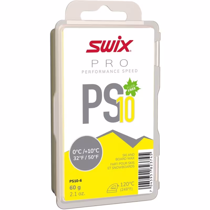 Мазь скольжения Swix PS10 Yellow (0°С +10°С), 60 г