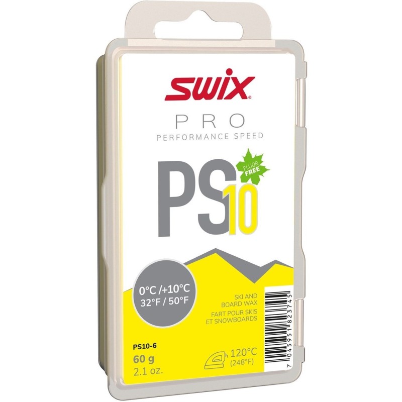 Мазь скольжения Swix PS10 Yellow (0°С +10°С), 60 г