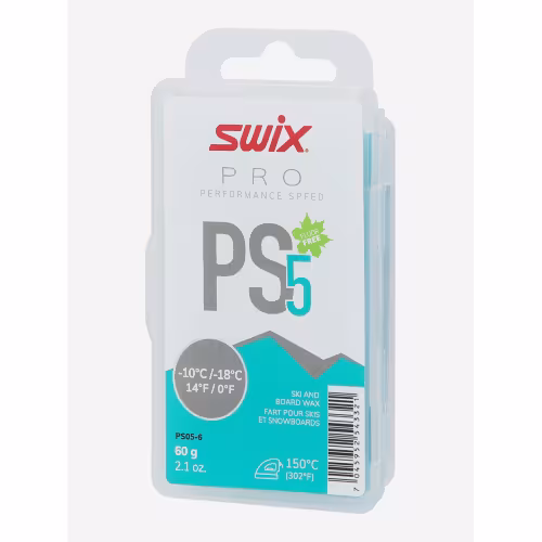Мазь скольжения Swix PS5 Turquoise (-10°С -18°С), 60 г