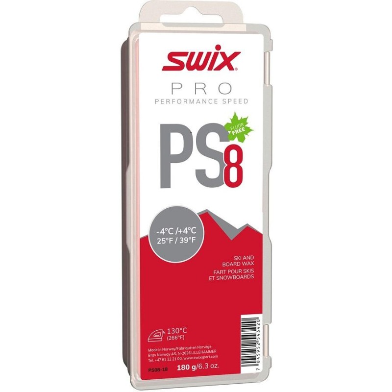 Мазь скольжения Swix PS8 Red (+4°С -4°С),180 г