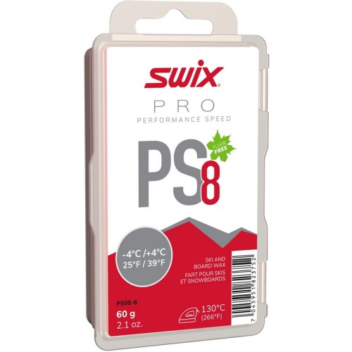 Мазь скольжения Swix PS8 Red (+4°С -4°С), 60 г