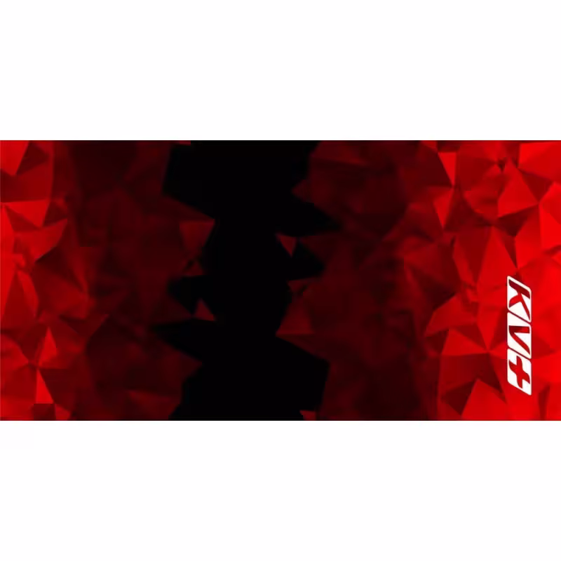 Шарф-бафф KV+ Tornado, полиэстер, красный/черный