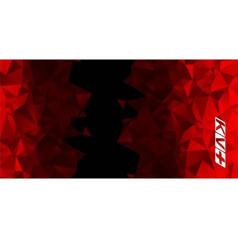 Шарф-бафф KV+ Tornado, полиэстер, красный/черный