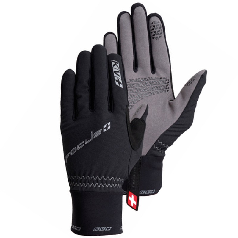 Перчатки KV+ XC Focus Pro Wind Tech, мембрана, черный, размер S