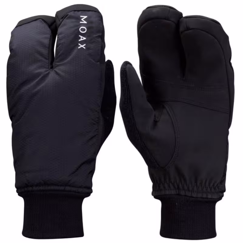 Варежки-лобстеры Moax Sport Split, полиамид, черный, размер 11