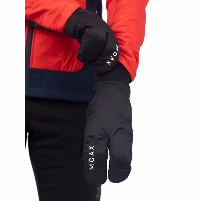 Варежки-лобстеры Moax Sport Split, полиамид, черный, размер 11