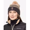 Шапка Moax Blizzard 23631M/20300, акрил, черный/бежевый, 56 см
