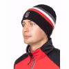 Шапка Moax Tradition Sport Stripe, акрил, черный/красный, 56 см
