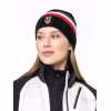Шапка Moax Tradition Sport Stripe, акрил, черный/красный, 56 см