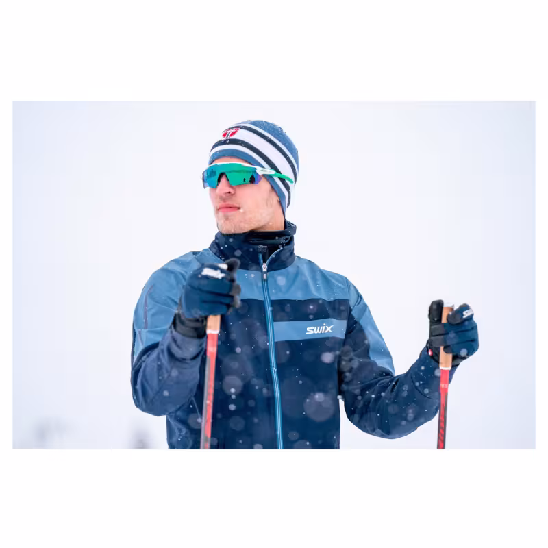 Шапка Swix Tradition Light, серый/голубой, размер - S-M