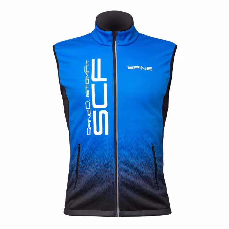 Жилет спортивный Spine Promo SCF, ткань Softshell, синий, размер 52