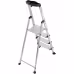 Стремянка Krause Globus 127259 алюминиевая, 1х4 ступени