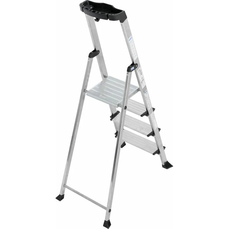 Стремянка Krause Globus 127259 алюминиевая, 1х4 ступени