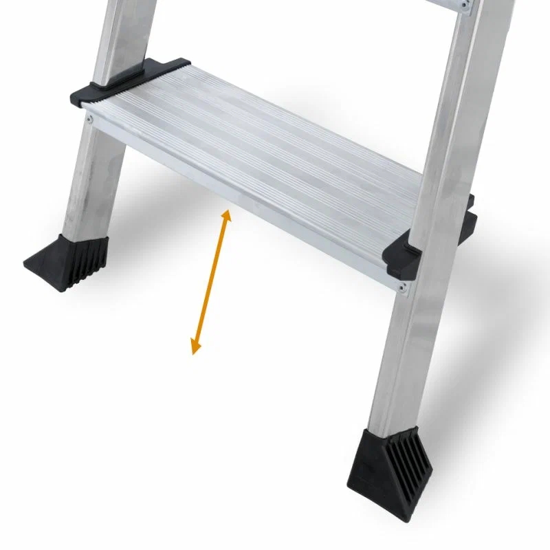 Стремянка Krause Globus 127259 алюминиевая, 1х4 ступени