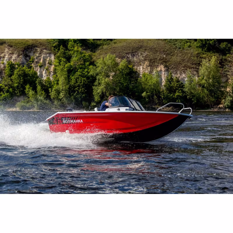 Лодка алюминиевая VBoats Волжанка 46 Fish (46F 62 H424)  с мотором Suzuki DF 50 ATL