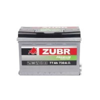 Аккумулятор Zubr Premium 77Ah R+ (низкий) ZP770