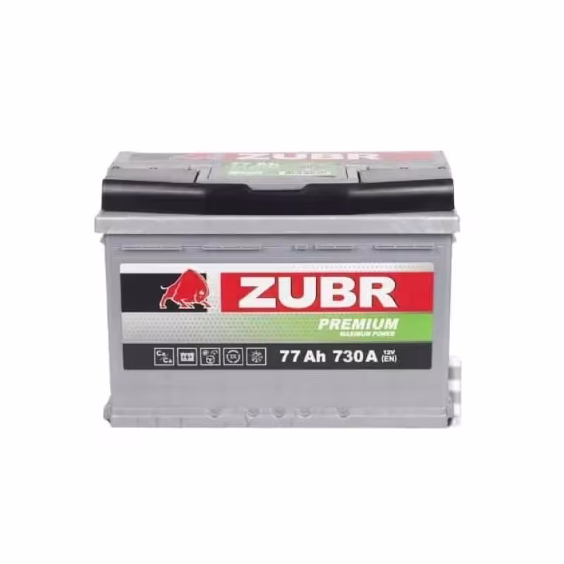 Аккумулятор Zubr Premium 77Ah R+ (низкий) ZP770