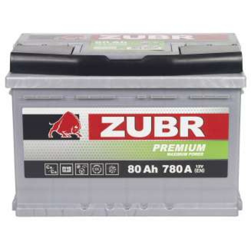 Аккумулятор Zubr Premium ZP801 80Ah L+, 12V