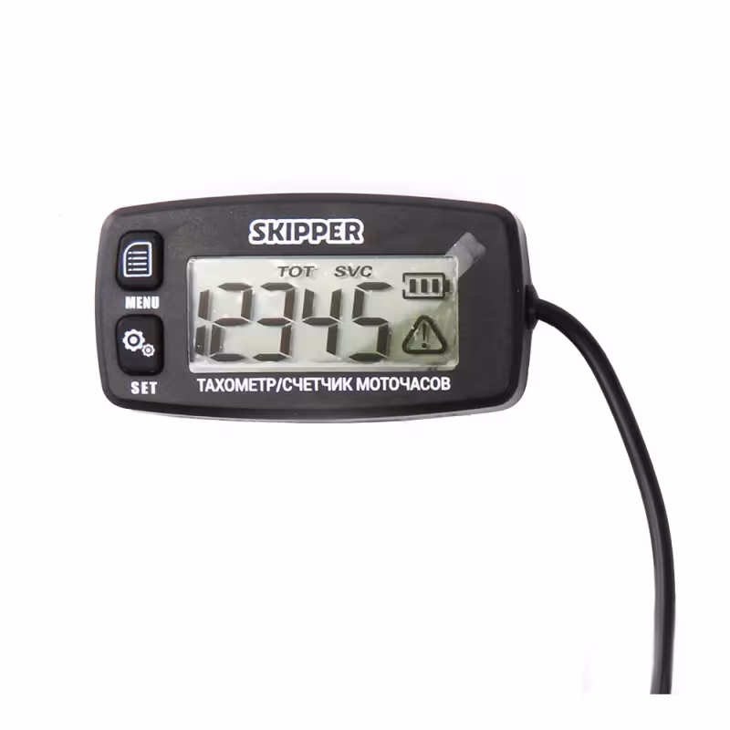 Тахометр со счетчиком моточасов универсальный Skipper SK-HM032AW