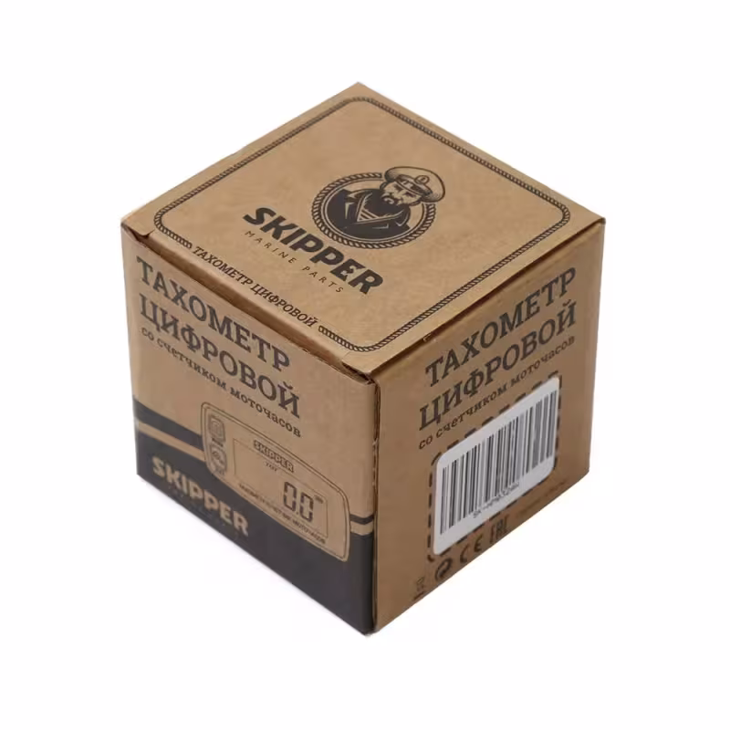 Тахометр со счетчиком моточасов универсальный Skipper SK-HM032AW