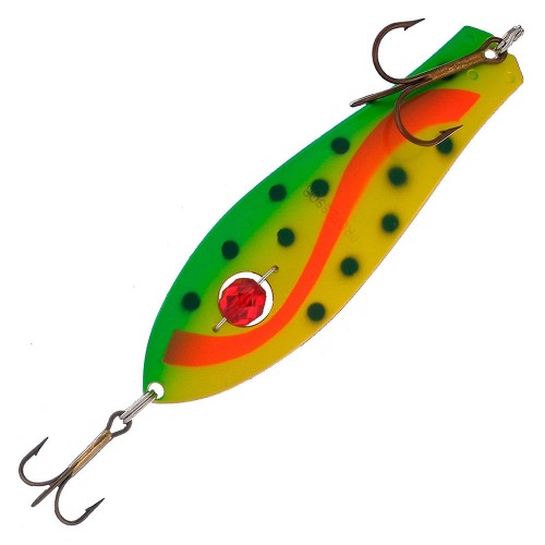 Блесна колеблющаяся (бусинка) Kuusamo Professor 2, 90 мм, 18 гр, цвет BL/FR/GR/Fye-C