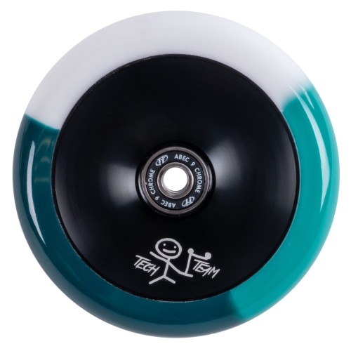 Колесо для самоката Tech Team Viola Emerald, 110 мм, бирюзовый/белый