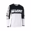 Джерси мужское Leatt Moto 4.5 X-Flow Jersey White, полиэстер, белый/черный, размер M